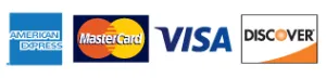AmEx, MasterCard, Visa, Discover credit cards